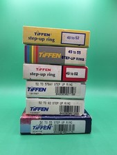Tiffen Step-Up Rings Lot Vintage Camera Filter Adapter Rings Multiple Sizes