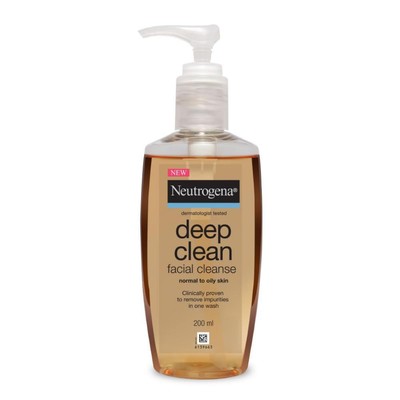 Neutrogena Deep Clean Gentle Facial Cleanser:2x Glycerin & Cleansing Agent:200ml