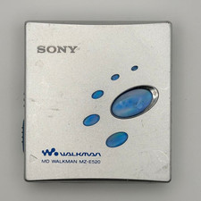 Sony MZ-E520 Minidisc MD Player Walkman Silver MDLP Portable Music Player Tested