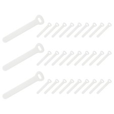 30 Pcs Leather Zipper Puller, 2.6" Zipper Sliders, White