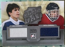 HASEK BESTER 2012-13 In The Game Between The Pipes Draft Day Pad & Jersey Relics