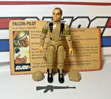 GI Joe Tan Grunt 1983 v2 100 COMPLETE w File Card Near Mint Vintage Glider