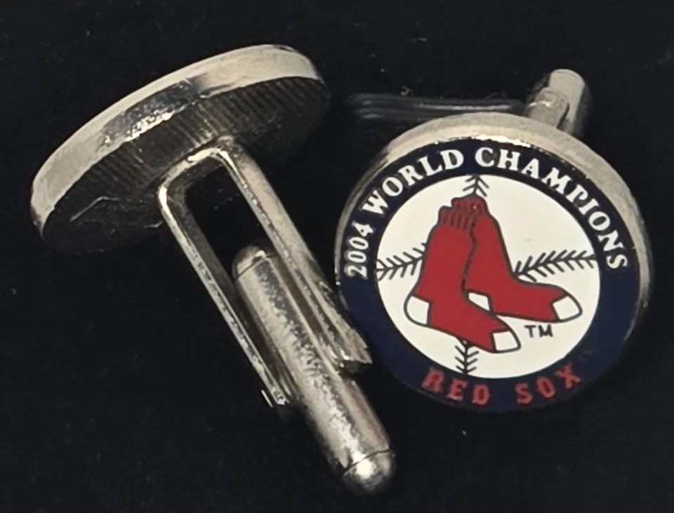 Vintage 2004 Boston Red Sox MLB Baseball Mens Cufflinks - Image 4 of 4