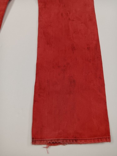 Pantalones de mezclilla True Religion rojos tie dye para hombre talla 32 (32W X 32L) grunge ropa de calle - Imagen 13 de 16