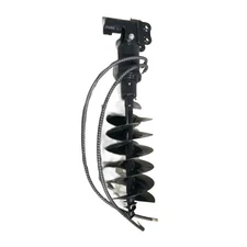 200mm AGT Hydraulic Auger Attachment Mini Excavator Post Hole Drill 1-1.5 Ton