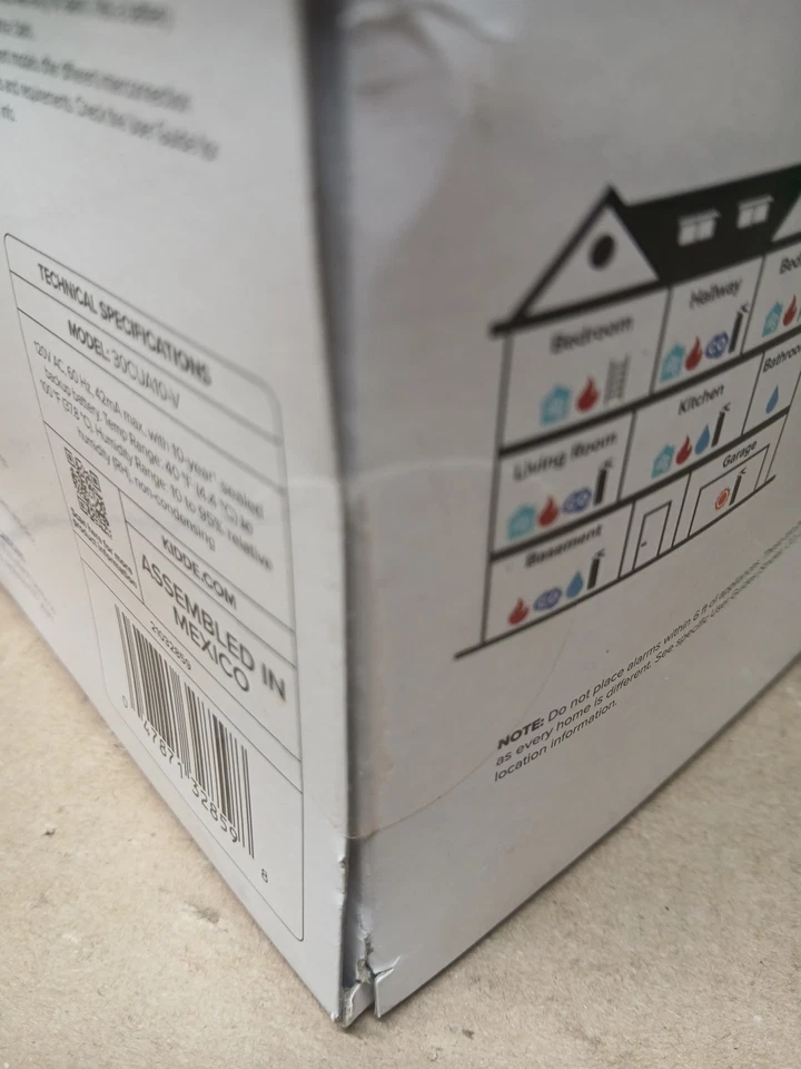 2 Pack Kidde Lithium Battery 30CUA10V Smoke & Carbon Monoxide Detector 2X. - Image 4 of 4