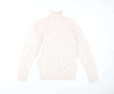 Threadbare Rollkragenpullover Herren klein elfenbeinfarben