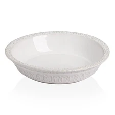Ceramic Pie Pan for Baking,Round Baking Dish Pan for Dinner 10 Inches, Pie Di...