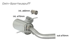 Ragazzon Edelstahl Vorschalldämpfer VW Golf 6 GTI 70mm-System