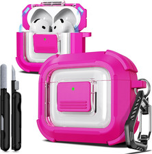 for Airpods 4Th Generation Protective Case, Compatible with Magsafe, Magnetic Au