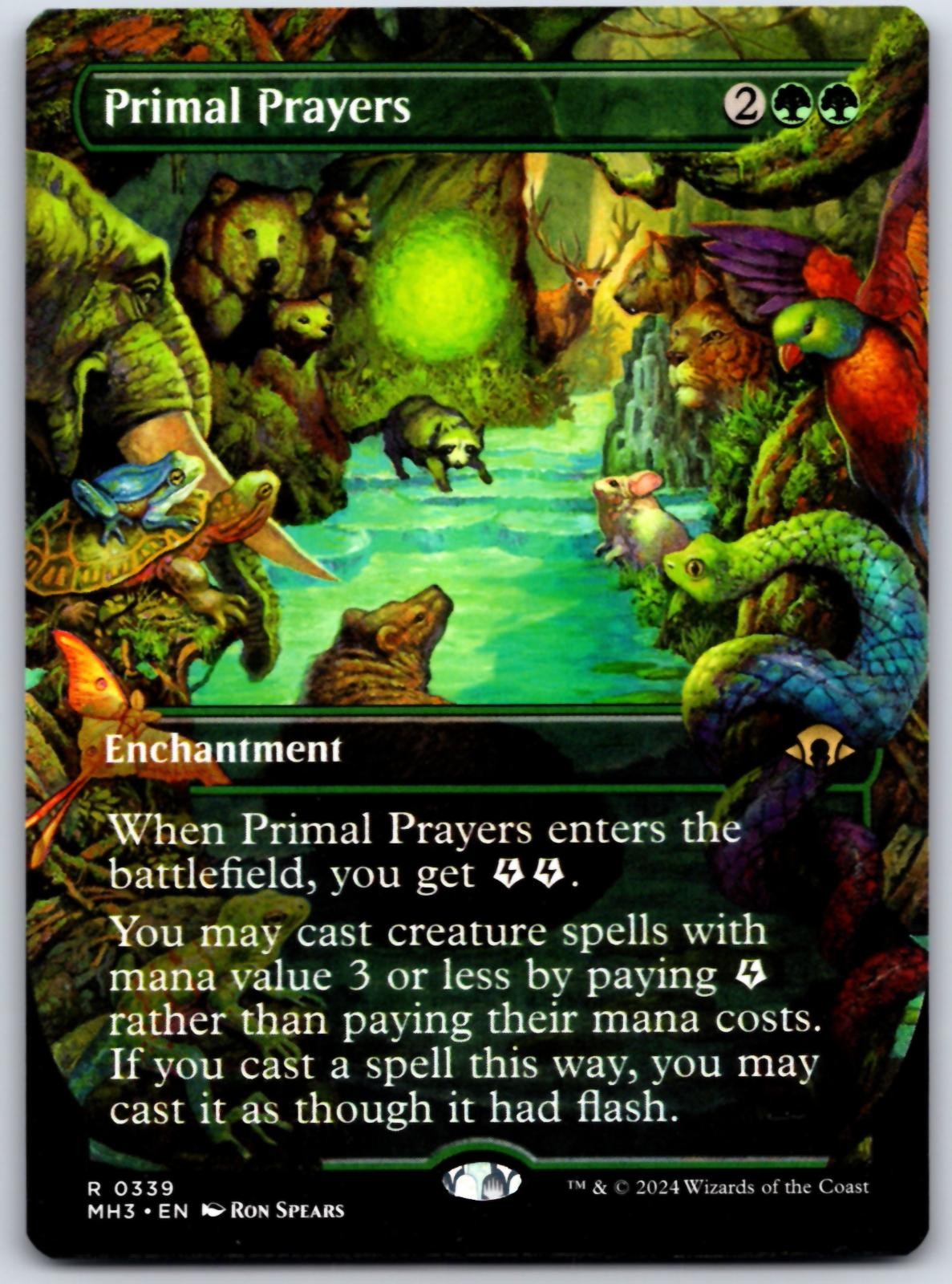 Primal Prayers (Borderless) 339 R Modern Horizons 3 Magic: The Gathering NM