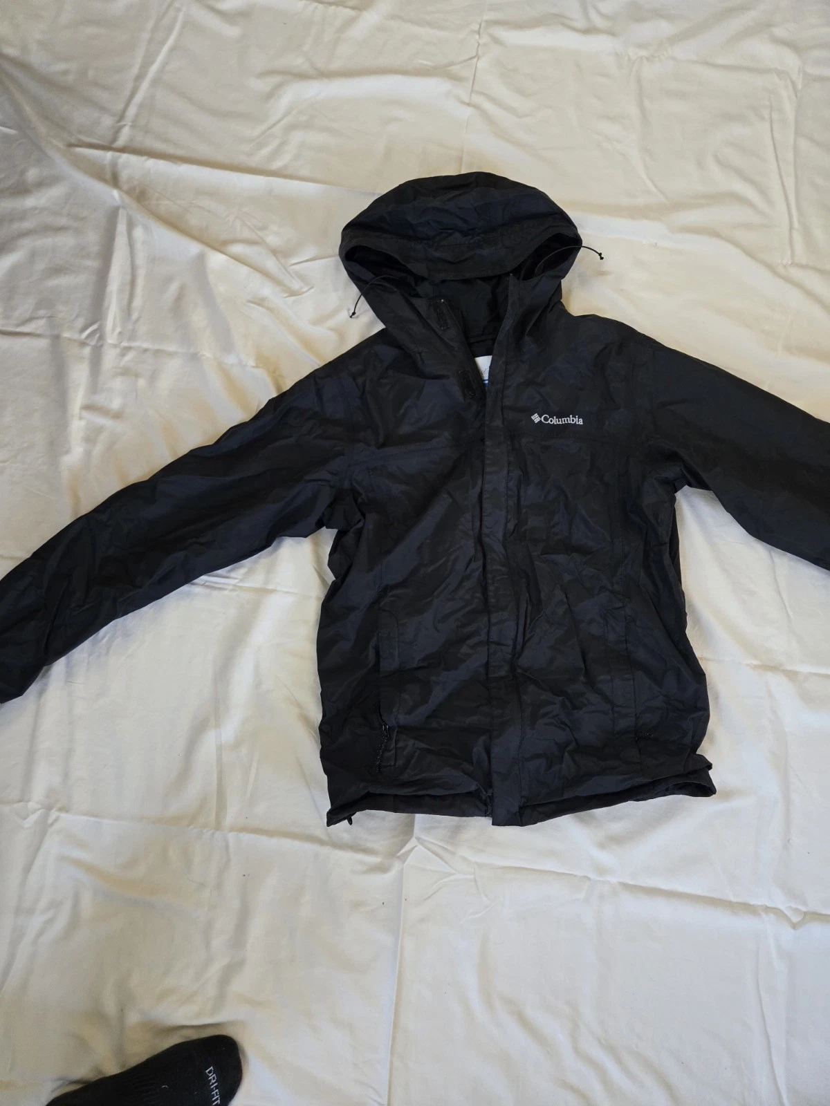 Columbia Men's Rain Jacket - Size Small, Color Black