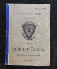 1887 US Army " Standard Infanterie Tactics Einzel & Doppel Rang " Lieut Hugh T