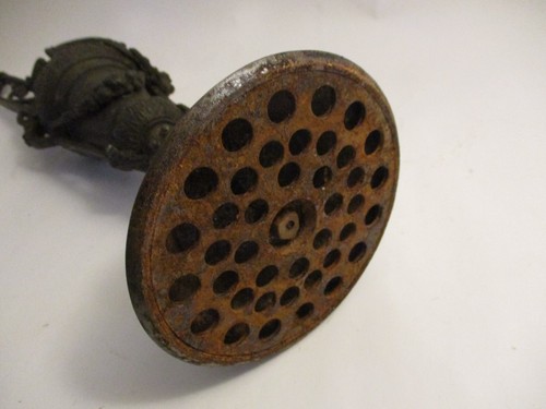 Pair Antique Vintage Ewer Pitcher Urn Large 18" Decorative Cast Metal Victorian - Picture 11 of 11