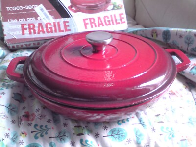 PURICON ENAMELED CAST IRON DUTCH QT,NEVER