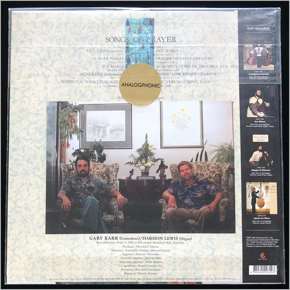 Karr, Gary : Songs of Prayer by Gary Karr (Record, 2014) for sale