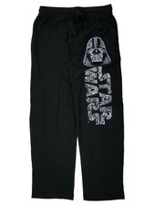 Star Wars Mens Black Darth Vader Sleep Pants Lounge Pants Pajama Bottoms S