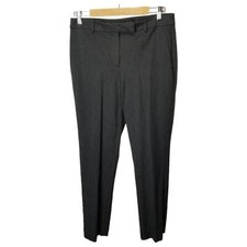 Talbots Pants 8 High Waist Straight Dark Gray Dress Trousers