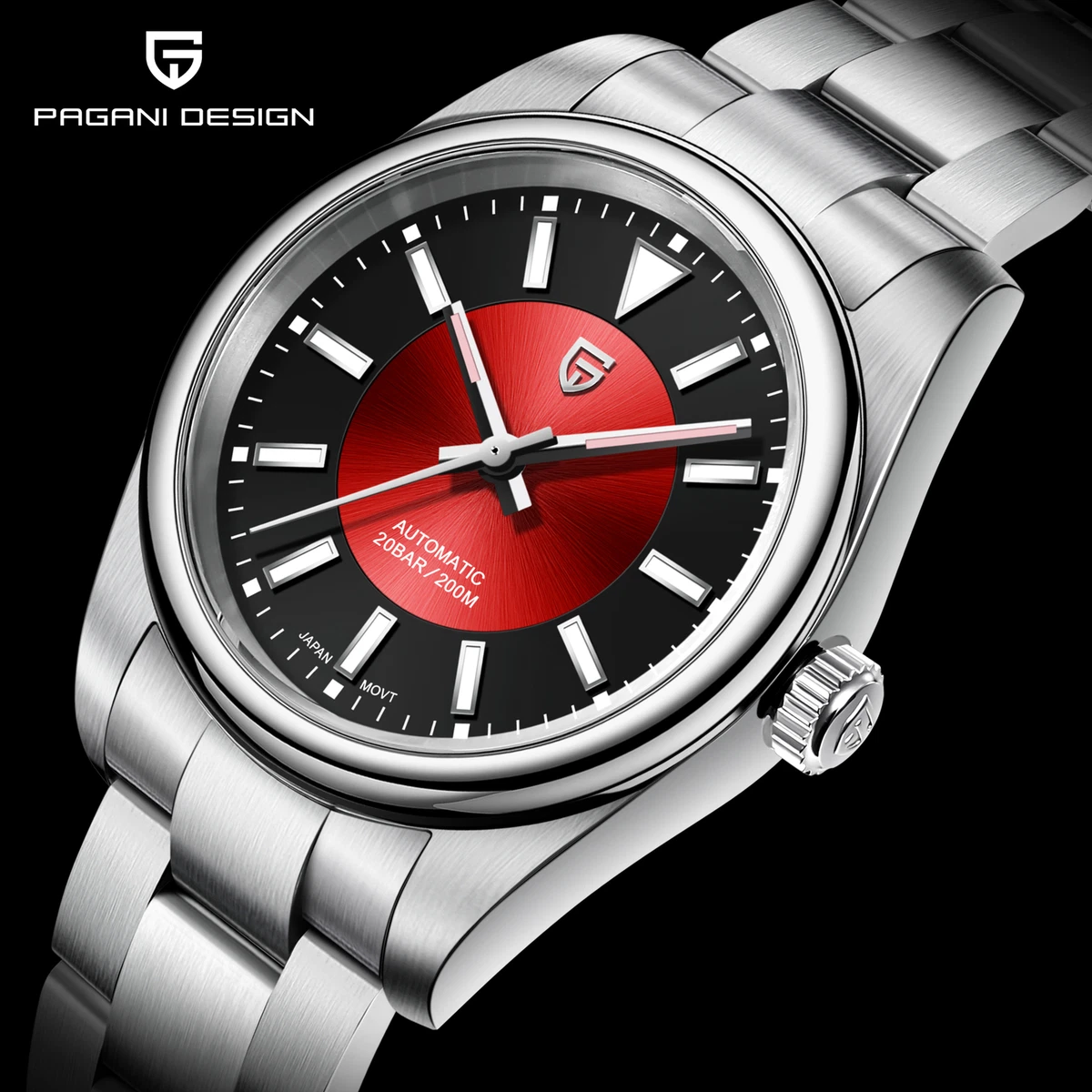 PAGANI DESIGN PD 1764 Men s Automatic Mechanical Watch Stainless Steel