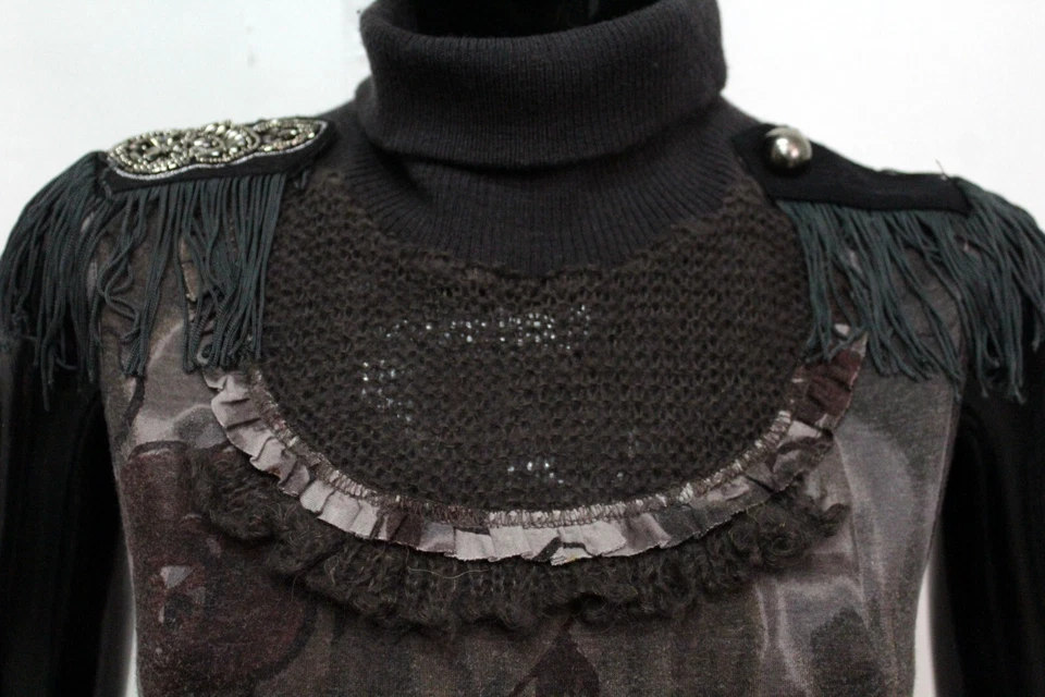 Liu Jo Vestito Donna Taglia M Abito Logo Dress Woman Tubino Multicolore Viscosa Foto 3 de 4