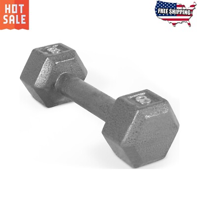 CAP Barbell 8lb Cast Iron Hex Dumbbell, Single