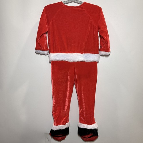 Baby Plush Santa Jumpsuit Costume 4-5T - Wondershop, Red - Picture 3 of 5