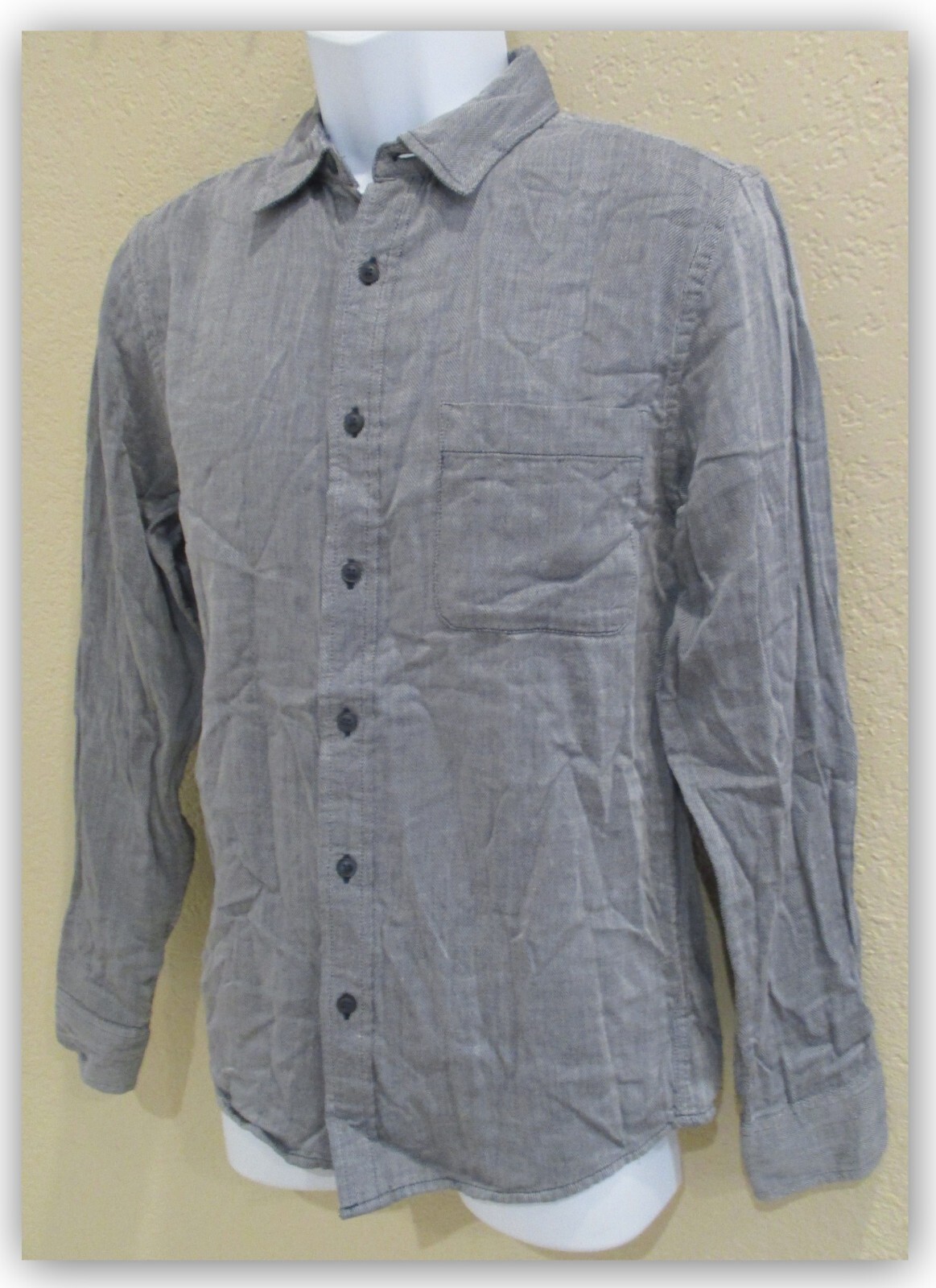 Men's Standard Fit Zig Zag Stripe Button Down Collar Dress Shirt by Goodfellow-image
