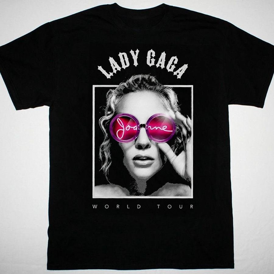 NEW Lady Gaga world tour black T-shirt short sleeve All sizes S to