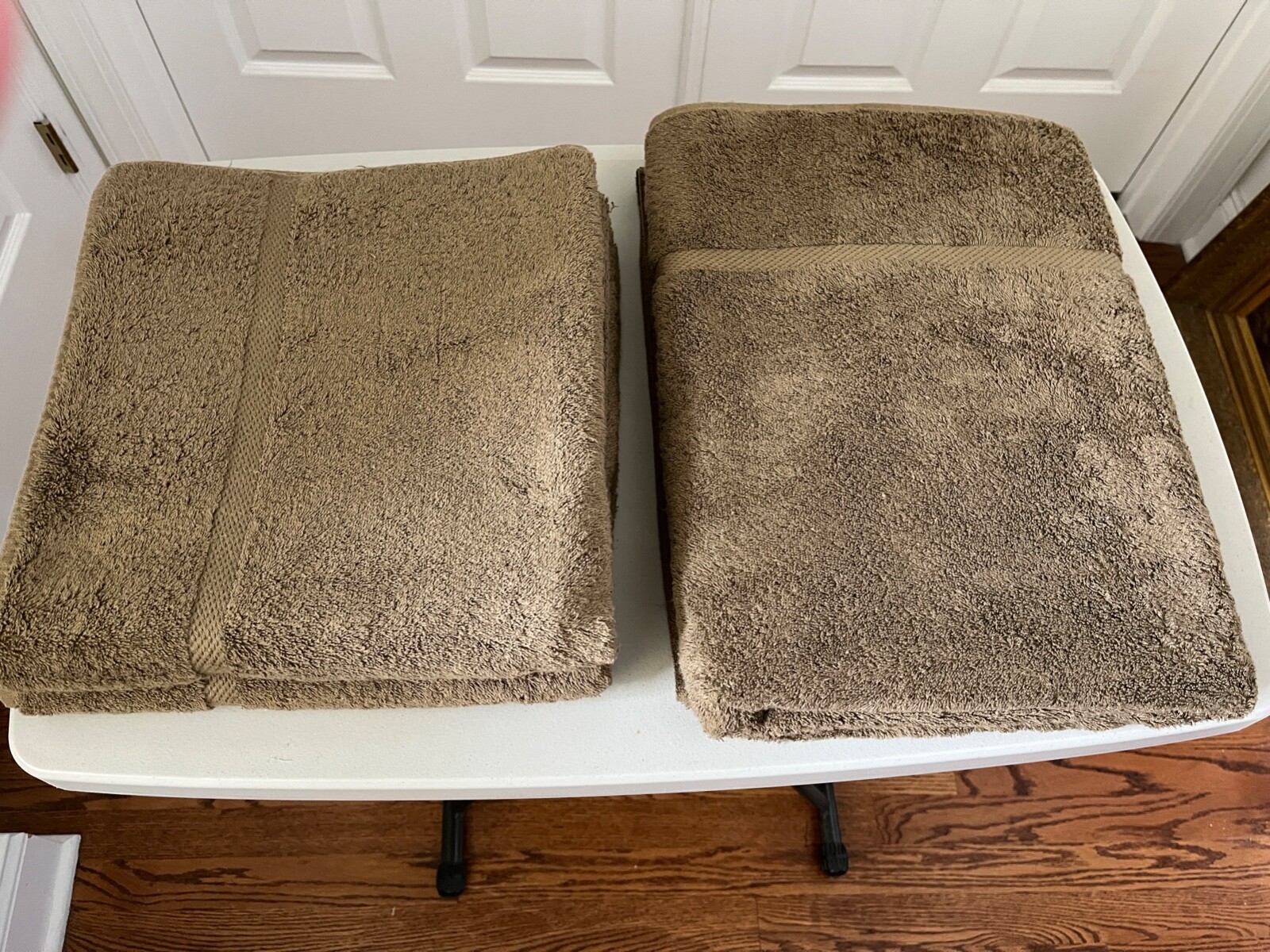 VINTAGE 3 ROYAL VELVET FIELDCREST MUSHROOM BROWN SET OF COTTON TOWELS