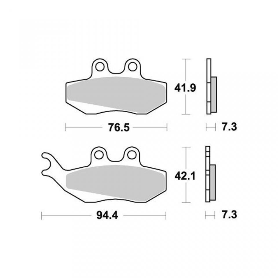 Levier De Frein Compatible Beta Urban 125 Speciale 125 (2010-2016) – Réglable – Alliage Aluminium – Remplace OEM 2127105000