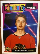20-21 UD Series 1 Hockey Rookies Portraits P-49 Nicolas Beaudin