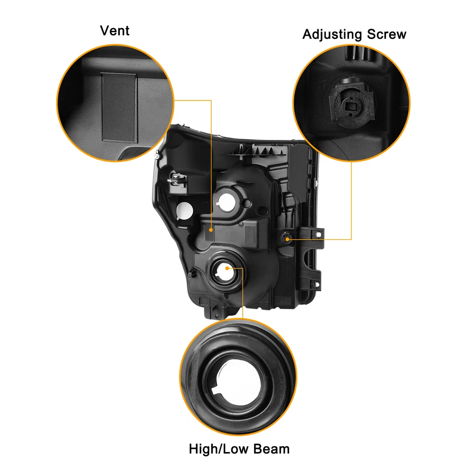 Faros ámbar cromados SD OE Super Duty SD 2011-2016 F250 F350 F450 F550 Foto 3 de 4