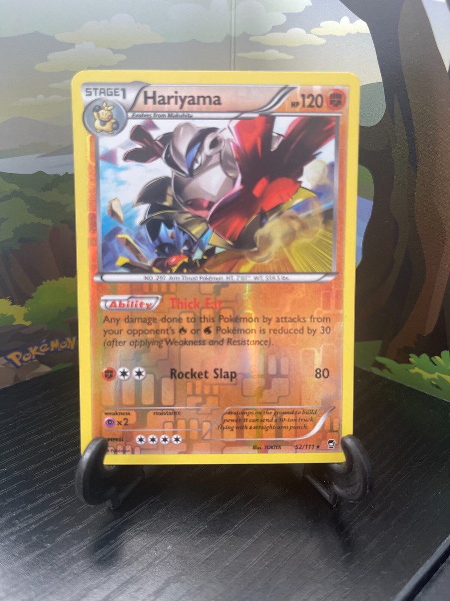 ☆chiiihama☆ Hariyama 52/111 - Furious Fists - Rare - Reverse Holo