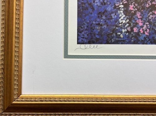 Heide Dahl "Flower Garden" Hand Signed Landscape Impressionist Floral Art New! - Picture 3 of 4