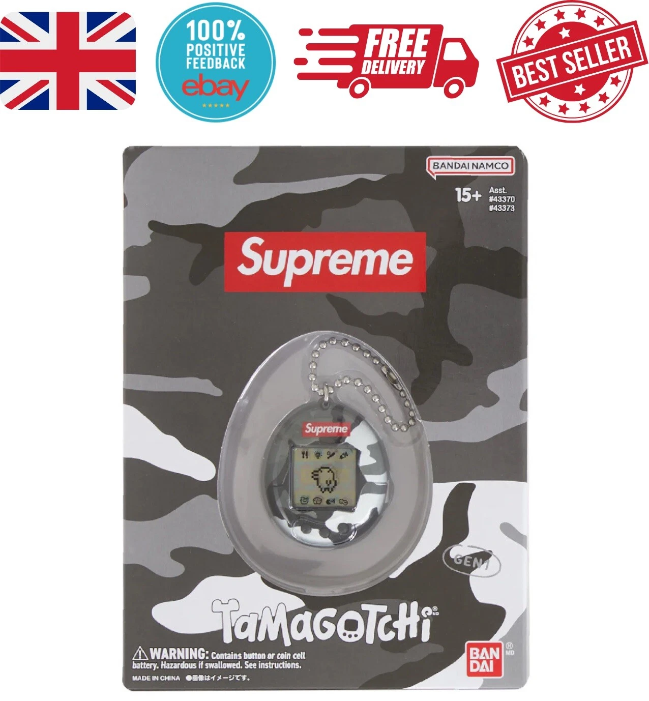 Supreme Bandai Namco Tamagotchi   Noir   SS23   Livraison gratuite le lendemain ✅
