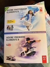 Adobe Photoshop Elements 8  Premier Elements 8, Win 7, XP, Vista, w/ Key Tested