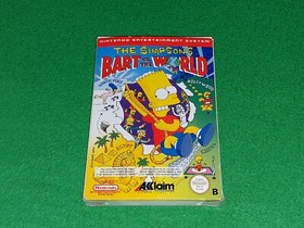 Los Simpson Bart vs. The World PAL B NES embalaje original sin instrucciones muy buen estado 