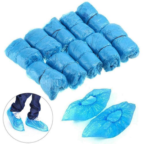10 Couvre-Chaussures Bleu Couverture Chaussures Pour Visiteurs Maison Piscine - Bild 2 von 3