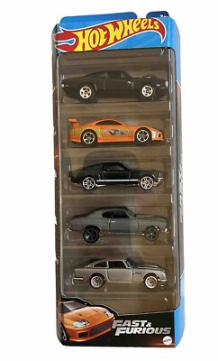 Hot Wheels Fast & Furious 5 Pack + Tooned Supra & Charger, 70