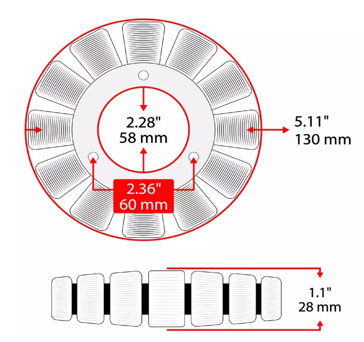 Caltric Stator Gasket Compatible with Honda 11395-Ha7-920 11395-Ha7-306 11395-Ha7-670 11395-Ha7-690