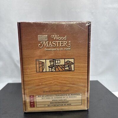 Dr Tork Wood Master Care Kit Uniters Cleaner Polish Cloths Sealed NEW Old Stock