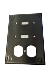 Punched Tin Double Outlet/Double Switch plate Combo