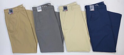 Men's Roundtree & Yorke FLAT Front STRAIGHT Fit Pants