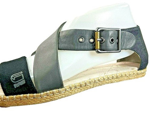 G-Star RAW Aria 7 38 Criss Cross Sandals Flats Low Espadrille Gray Womens  Shoes | eBay