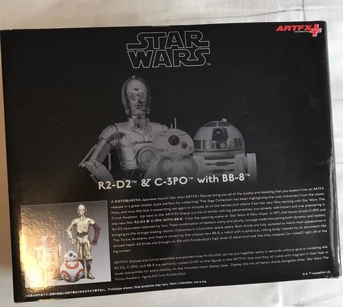 ARTFX+ Star Wars The Force Awakens R2-D2 & C-3PO with BB-8 Figure Kotobukiya NIB - Picture 5 of 9