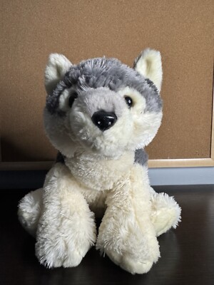 Plush 12'' Husky Puppy Wolf EUC Destination Nation Aurora World