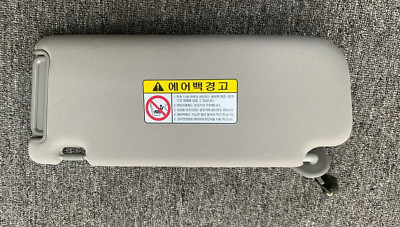 OEM 85220-2B511J4 Sun Visor Inside Right *Gray* for Hyundai Santa Fe 2007~2009