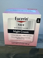 Eucerin Q10 Anti-Wrinkle + Pro-Retinol Night Cream 1.7oz **New Sealed**