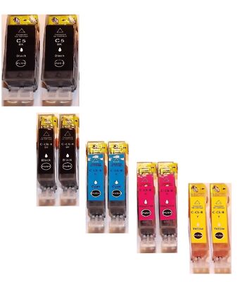 10 Druckerpatronen für Canon IP4300 IP4500 IP3300 IP5200R IP5300 MP520 MP600