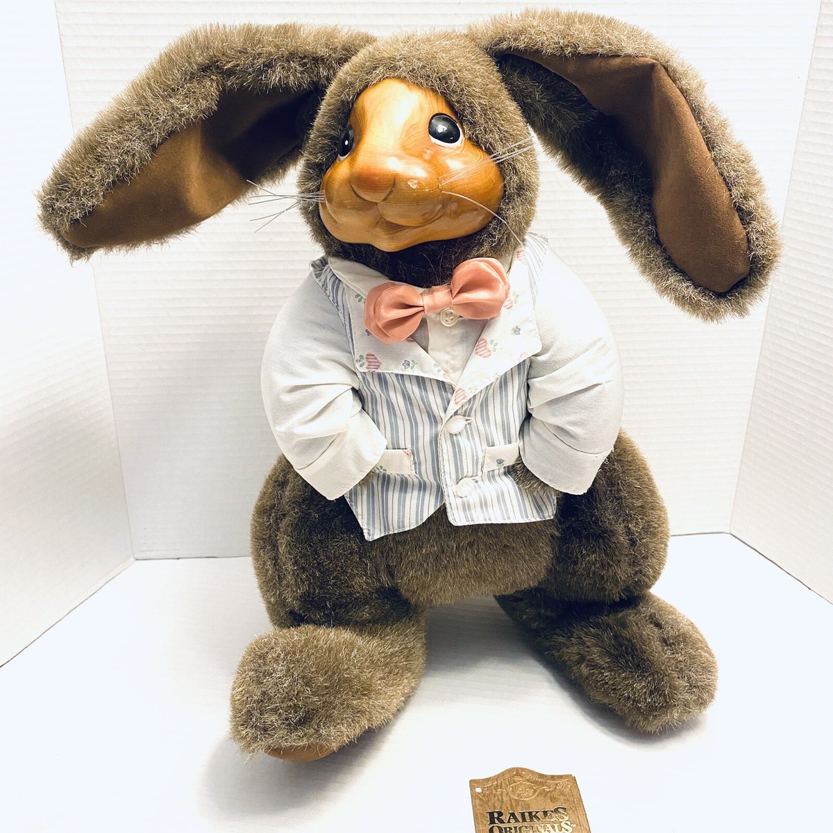 Robert Raikes Original Rabbit Andrew 20267 Wooden Face Signed